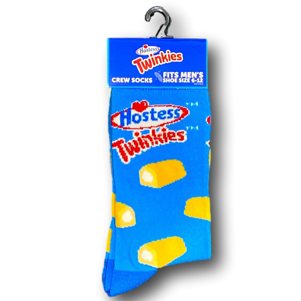 3/$20 Hostess Twinkies Funny Novelty Crew Socks - NWT